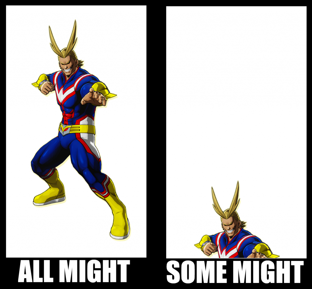 All Might, Some Might Meme